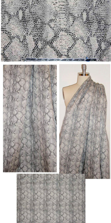 The0ry python print cotton stretch twill