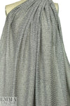 French novelty weave black/white sweater 'mesh' 2 yd