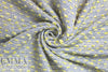 Italian novelty tweed cotton blend suiting - blue/yellow
