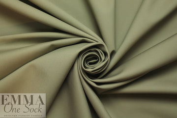 versatile cotton/nylon stretch woven - shitake