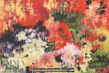 Carmen Marc Va1vo floral cotton ottoman panel