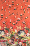 Carmen Marc Va1vo floral cotton ottoman panel