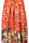 Carmen Marc Va1vo floral cotton ottoman panel