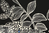 Italian stylized garden border stretch cotton panel .95 yds