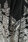 Italian stylized garden border stretch cotton panel 1 yard