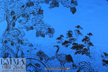 Italian 'Chinese story' panel cotton woven