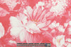 Italian 'coral floral' panel cotton woven