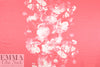 Italian 'coral floral' panel cotton woven