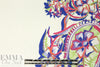 Italian painted paisley border stretch cotton woven