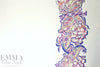 Italian painted paisley border stretch cotton woven