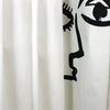 Italian 'making faces' cotton shirting panel .75 yds - 1 Panel