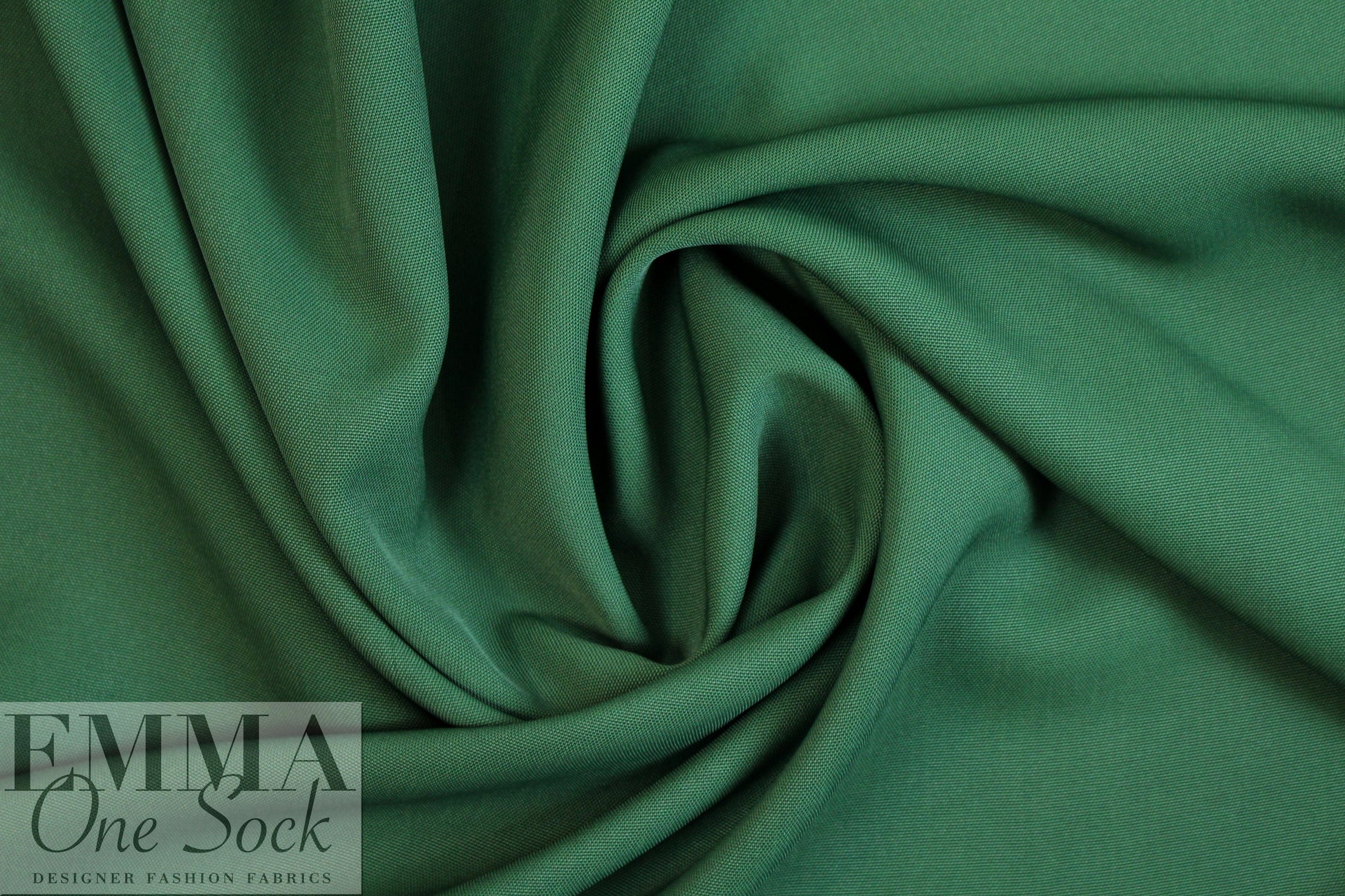 Italian cotton/viscose jacketwear - forest green