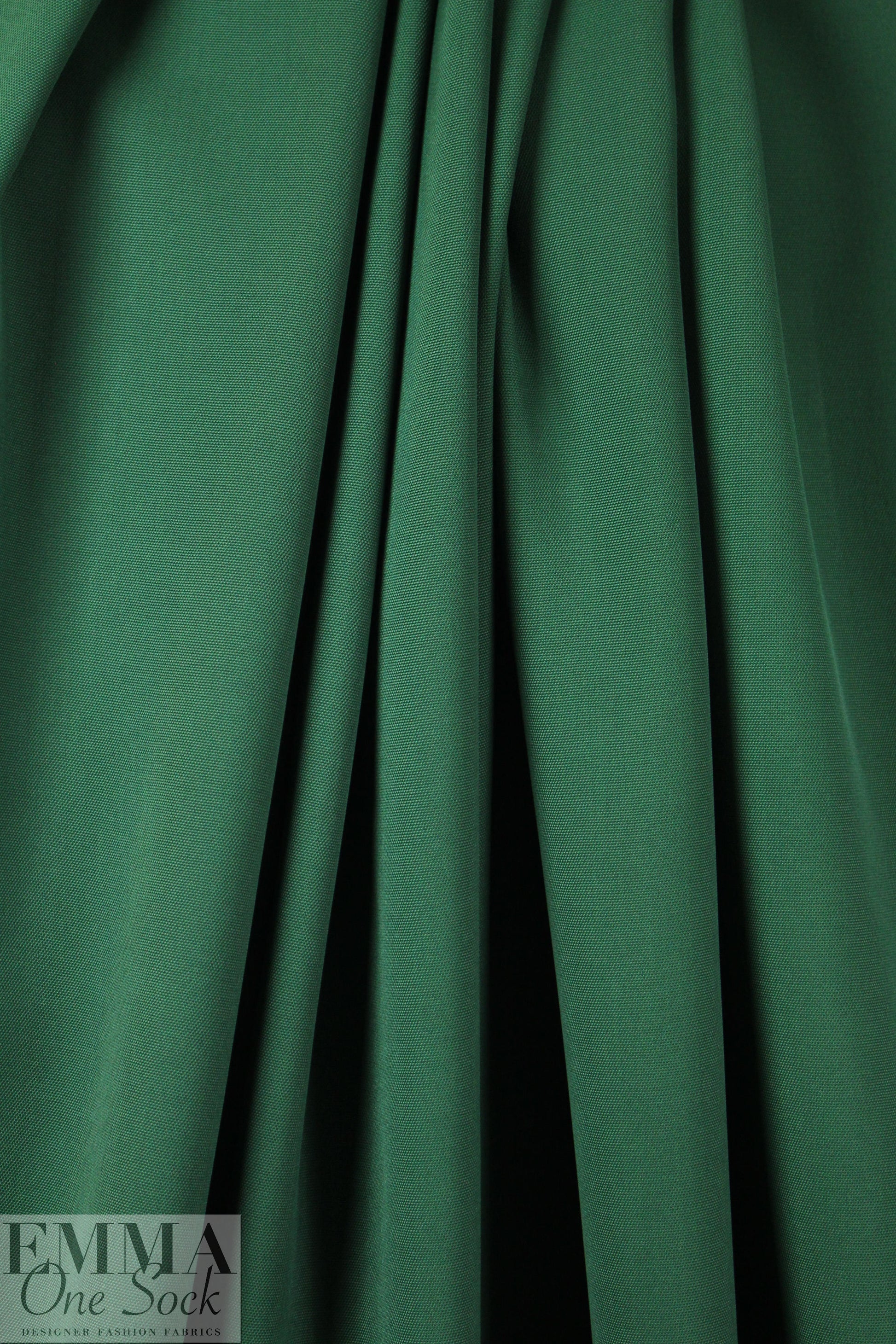 Italian cotton/viscose jacketwear - forest green