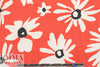 Italian grenadine floral stretch cotton pique'