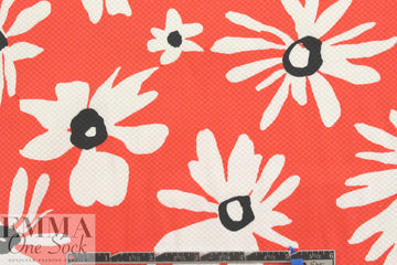 Italian grenadine floral stretch cotton pique'