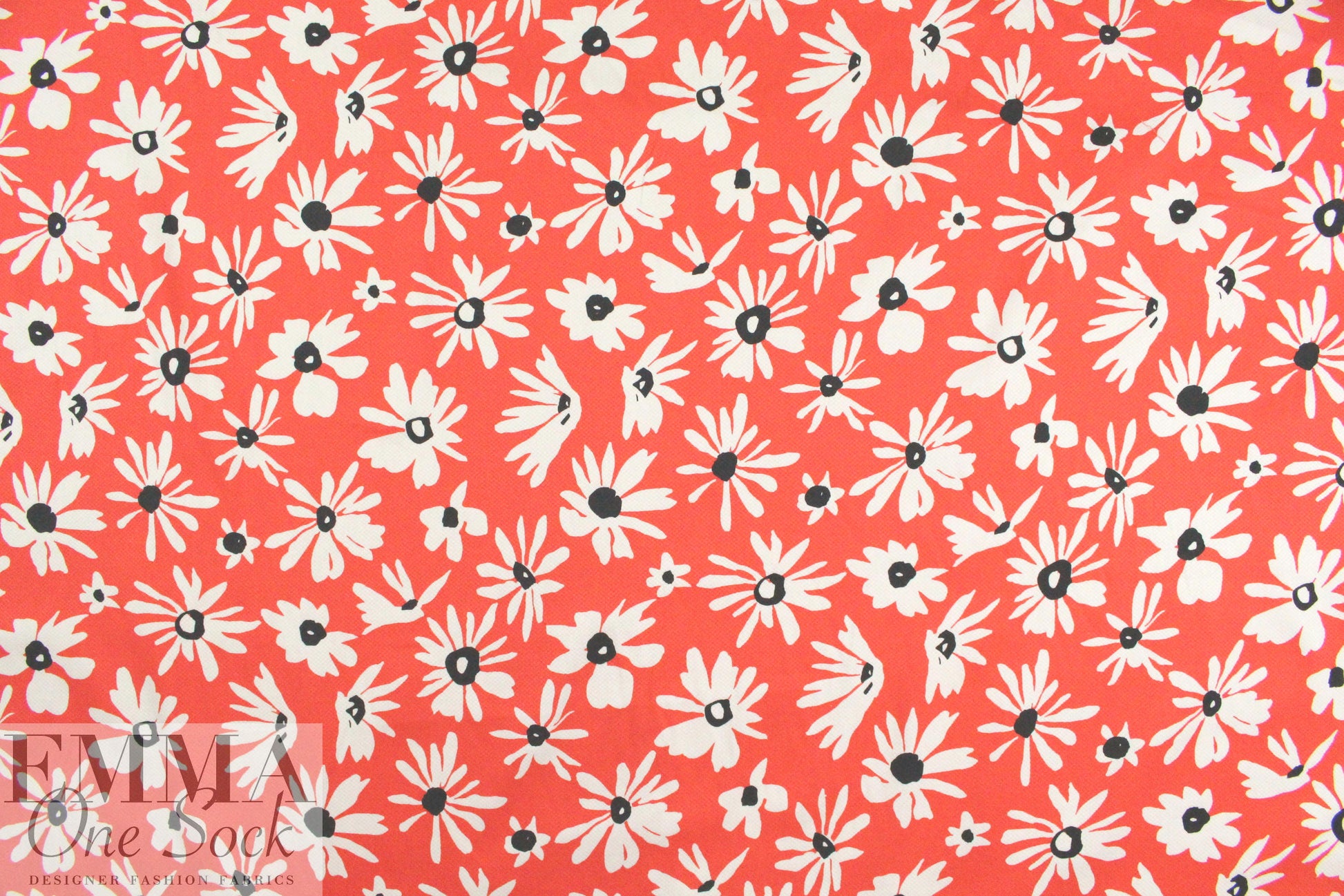 Italian grenadine floral stretch cotton pique' 1.33 yds