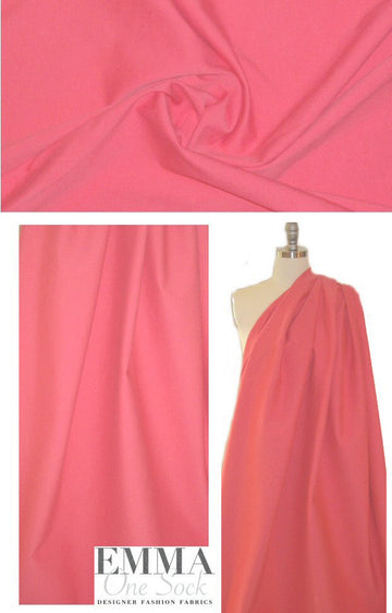 Italian LENGTHwise stretch micro-pique' - coral .75 yds