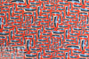 NY designer red/blue boat shoe cotton lawn
