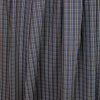 yarn dyed mini-plaid cotton shirting - navy/russet