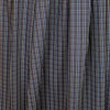 yarn dyed mini-plaid cotton shirting - navy/russet 1.75 yd
