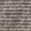 CA designer semi-sheer overprinted plaid woven - peat/cloud 1.625 yd