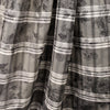 CA designer semi-sheer overprinted plaid woven - peat/cloud 1.625 yd