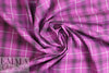 CA designer crocus/shark plaid cotton stretch shirting 1.75 yd