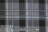 CA designer black/gray plaid cotton stretch shirting .875 yds