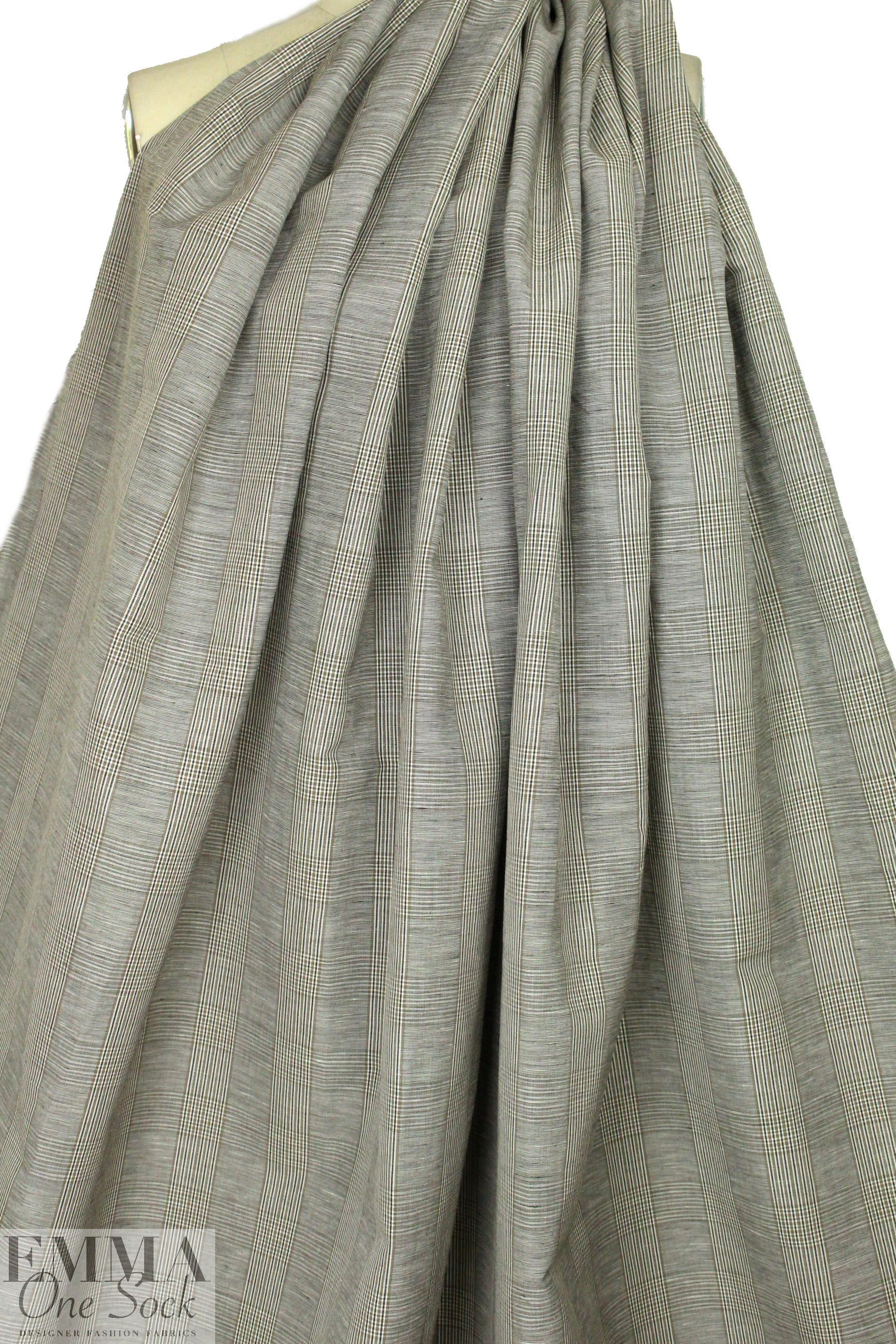 French yarn-dyed glen plaid cotton woven
