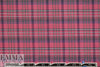 French yarn-dyed plaid cotton shirting - denim/rouge
