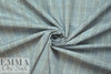 Br00ks Bros. yarn-dyed plaid cotton shirting - navy/choc .75 yds