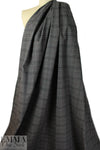 NY designer glen plaid suiting -  black/gray/persian red