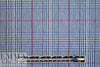 NY designer navy/brick yarn-dyed cotton stretch plaid 1.25 yds
