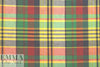 NY designer yarn-dyed plaid cotton - green/red