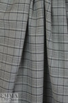NY designer 2-sided yarn dyed plaid - black/white