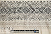 NY designer black/natural jacquard weave cotton blend woven 2 yd