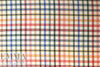NY designer viscose/poly jacquard plaid shirting 1 yard