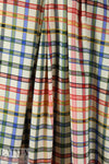 NY designer viscose/poly jacquard plaid shirting