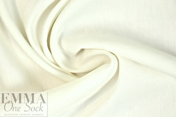 NY designer cotton/rayon stretch woven - creamy white 1 yard