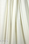 NY designer cotton/rayon stretch woven - creamy white 1.75 yd