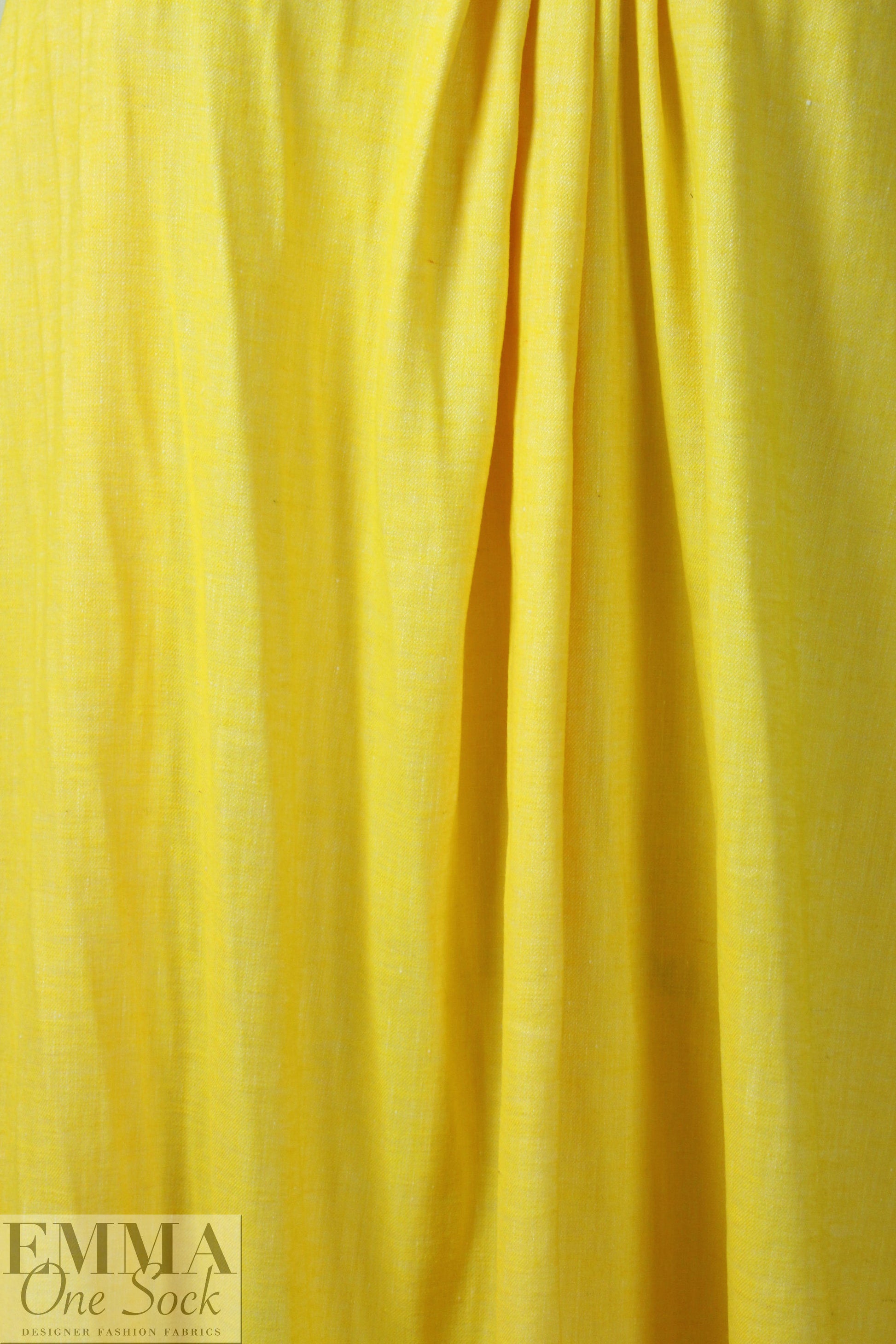 NY designer cotton/rayon stretch woven - lemon