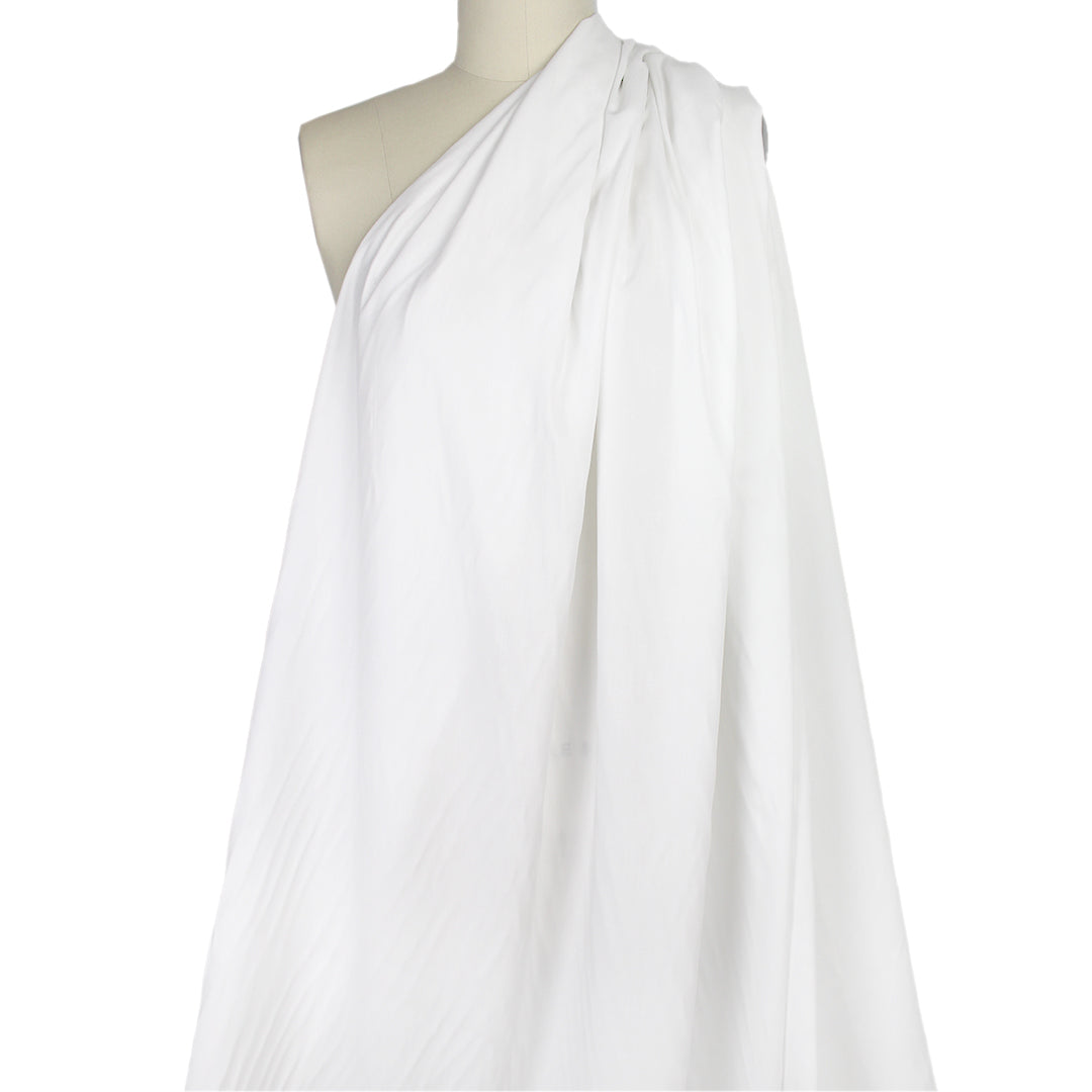 rayon challis woven for lining, etc. - white 1.625 yds