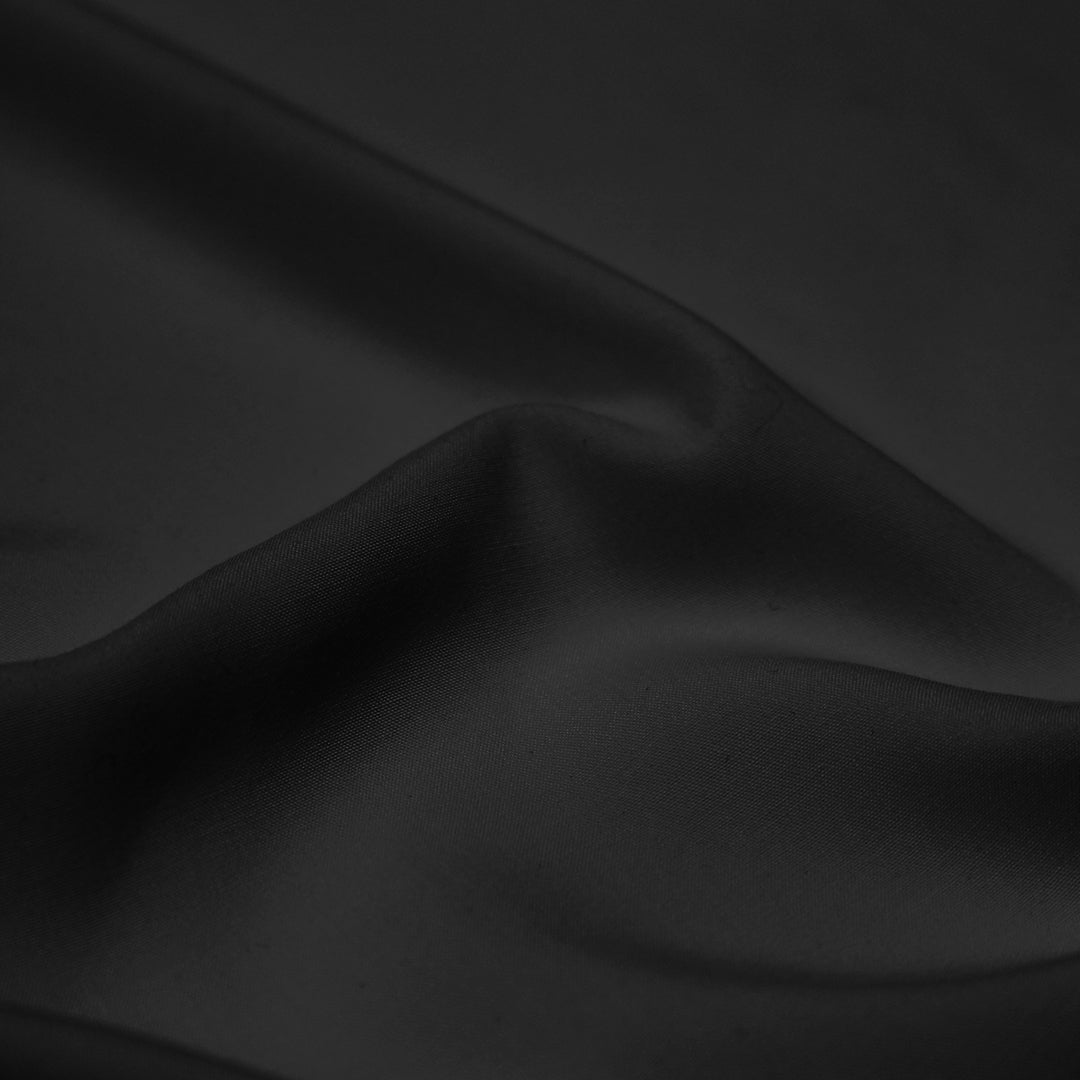 rayon challis woven for lining, etc. -  black 1 yard