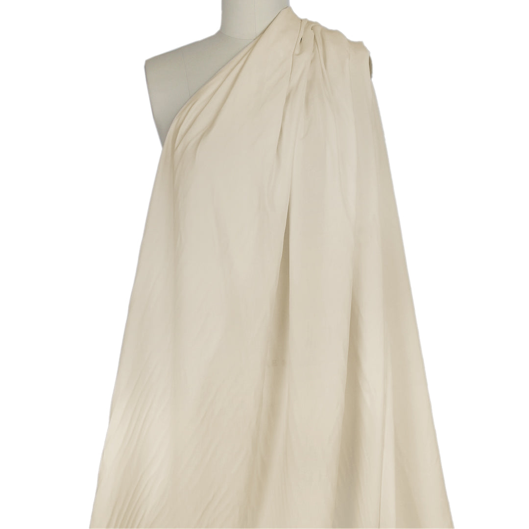 rayon challis woven for lining, etc. - cream 3 yd