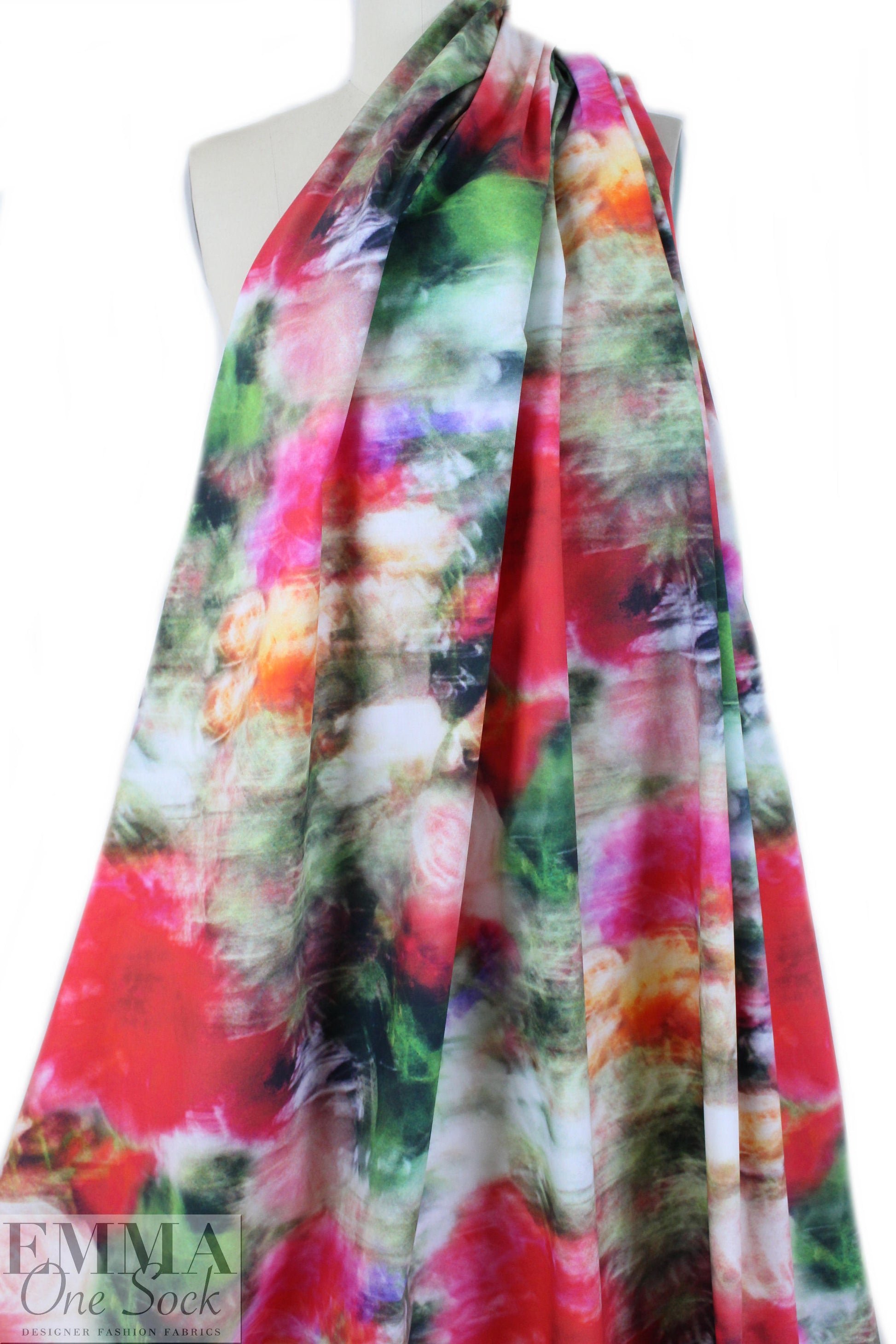 Italian floral impressions cotton poplin