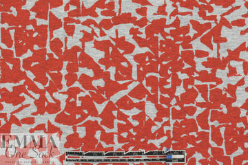 Rebecca Tayl0r red on gray heather cotton knit