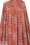 Rebecca Tayl0r red on gray heather cotton knit
