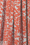 Rebecca Tayl0r red on gray heather cotton knit