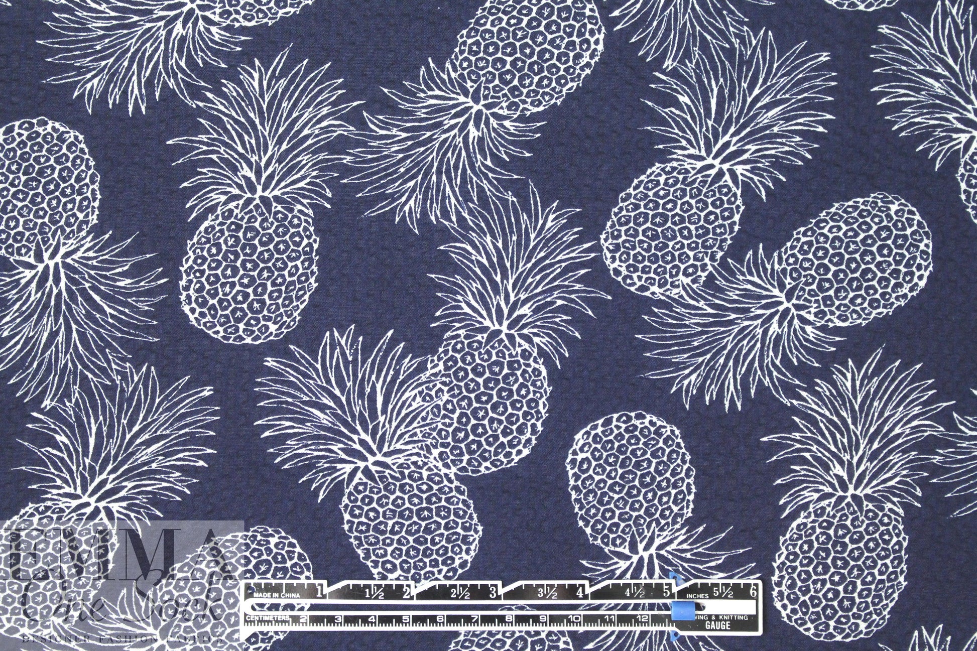 Japanese pineapple cotton pucker textured woven