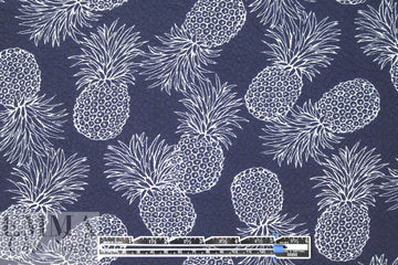 Japanese pineapple cotton pucker textured woven